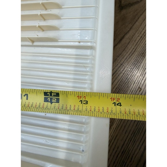 Vintage Rubbermaid 6054 Space Saver Drainer Dish Dry Rack Plastic Almond Beige - Picture 12 of 12